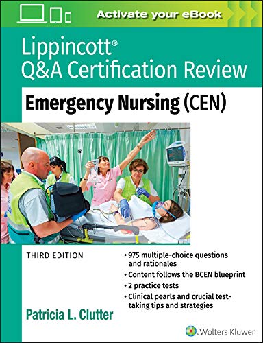 Lippincott Q&A Certification Review: Emergency Nursing (Cen), 3Rd Edition (Epub)
