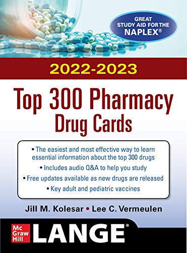 McGraw Hill's 2022/2023 Top 300 Pharmacy Drug Cards (Original PDF from Publisher)