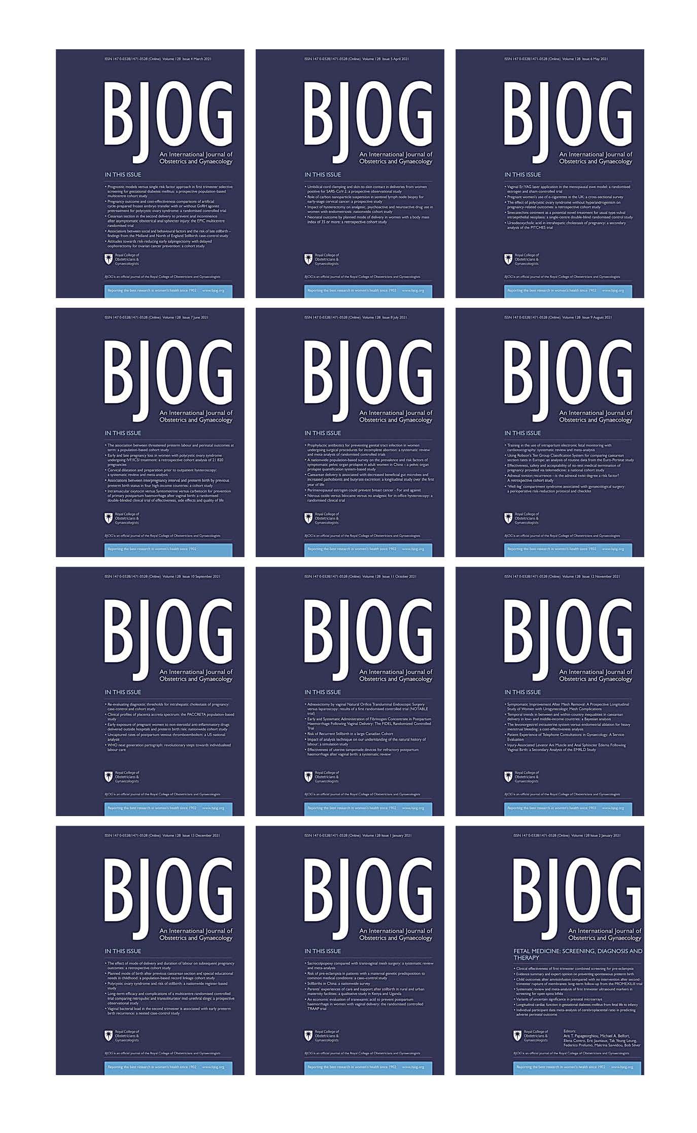 BJOG: An International Journal of Obstetrics & Gynaecology 2021 Full Archives (True PDF)