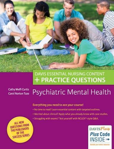 Psychiatric Mental Health: Davis Essential Nursing Content + Practice Questions (Original PDF from Publisher)