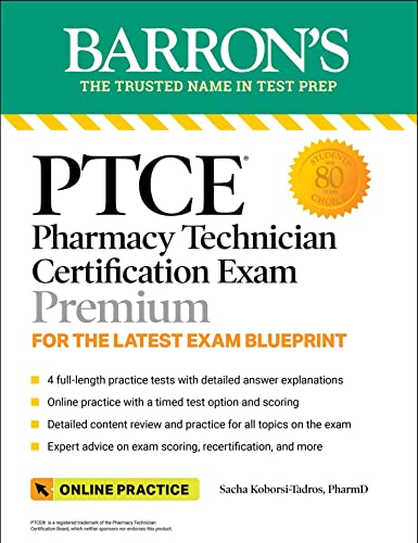 PTCE: Pharmacy Technician Certification Exam, 3rd Edition (Barron's Test Prep) (EPUB)