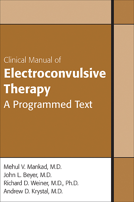 Clinical Manual of Electroconvulsive Therapy (Original PDF from Publisher)