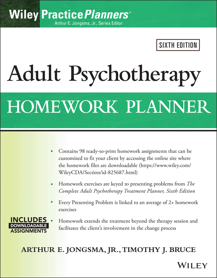 Adult Psychotherapy Homework Planner, 6th edition (Original PDF from Publisher)