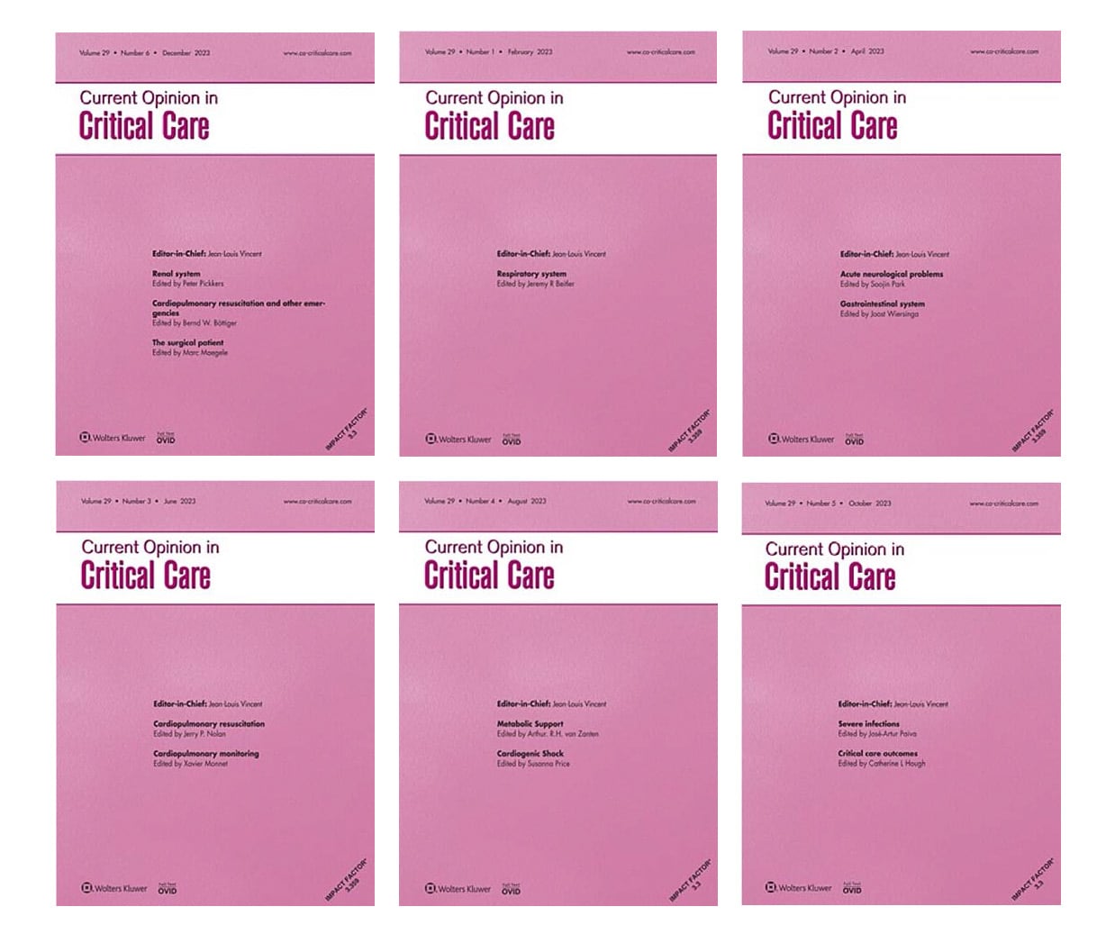 Current Opinion In Critical Care 2023 Full Archives (True PDF)