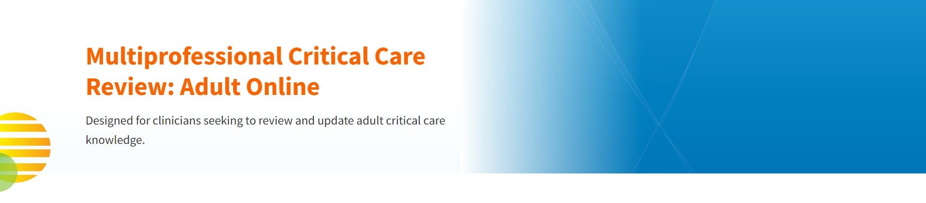 SCCM Multiprofessional Critical Care Review - Adult Online 2024 (Videos)