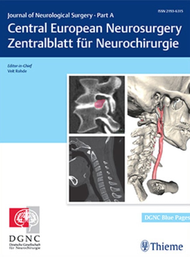Journal of Neurological Surgery Part A Central European Neurosurgery 2024 Full Archives (True PDF)