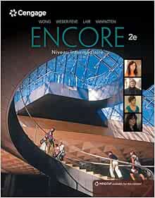 Encore Intermediate French, Student Edition: Niveau intermediaire, 2nd Edition (Original PDF from Publisher)