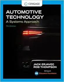 Automotive Technology: A Systems Approach, 7th Edition (Original PDF from Publisher)