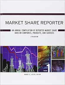 Market Share Reporter: 2 volume set: An Annual Compilation of Reported Market Share Data on Companies, Products,and Services, 27th Edition (Original PDF from Publisher)