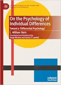 On the Psychology of Individual Differences: Toward a 'Differential Psychology' (Palgrave Studies in the Theory and History of Psychology) (EPUB)
