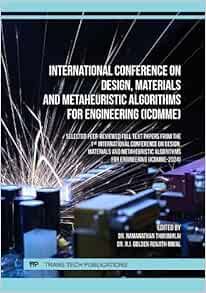 International Conference on Design, Materials and Metaheuristic Algorithms for Engineering (ICDMME) (Original PDF from Publisher)