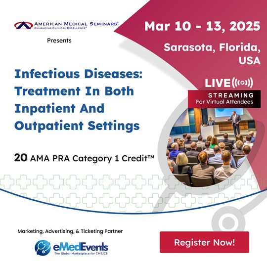 Infectious Diseases - Treatment in both Outpatient and Inpatient Settings 2025 (Videos + Audios + Syllabus)