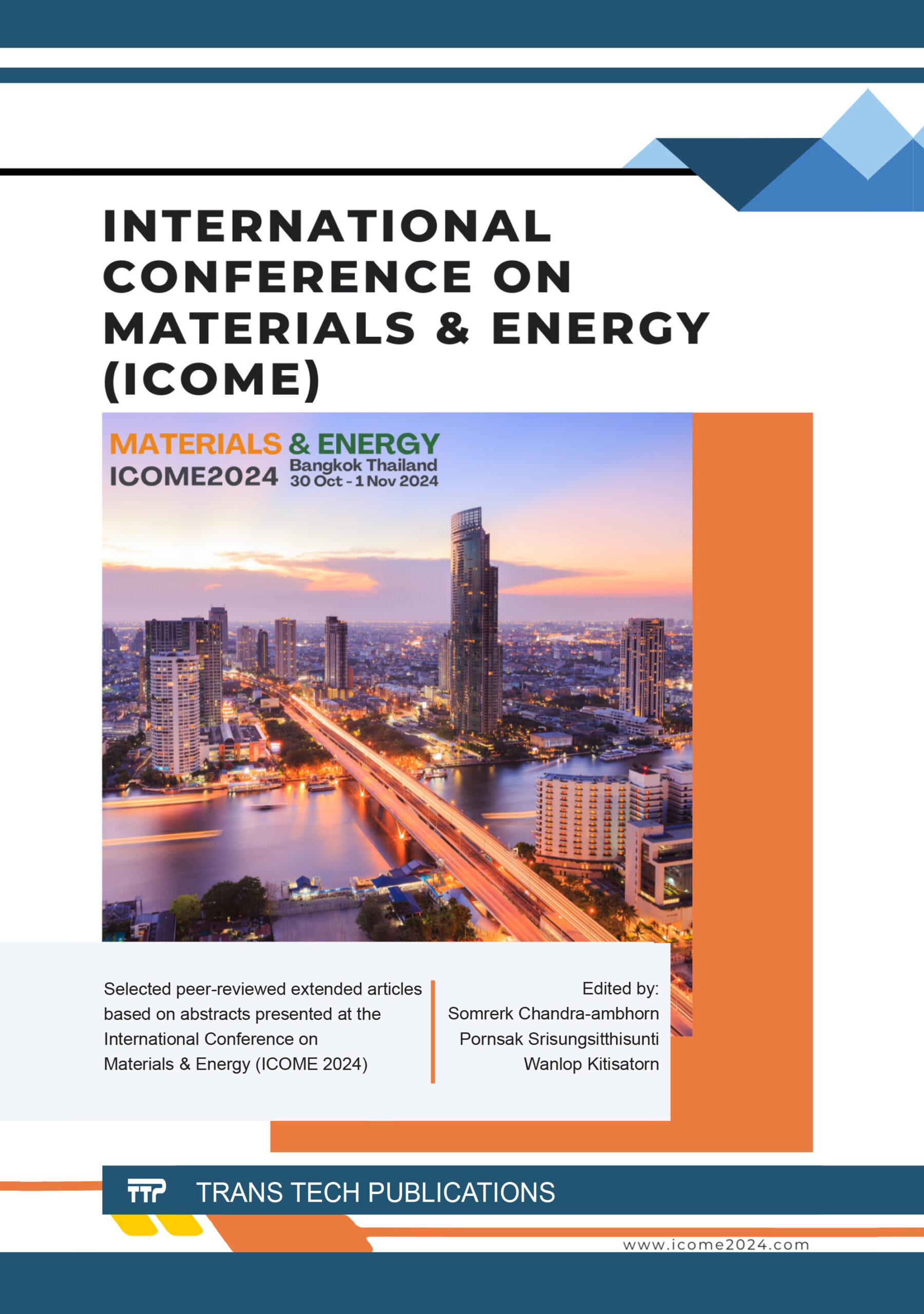International Conference on Materials & Energy (ICOME) (Original PDF from Publisher)