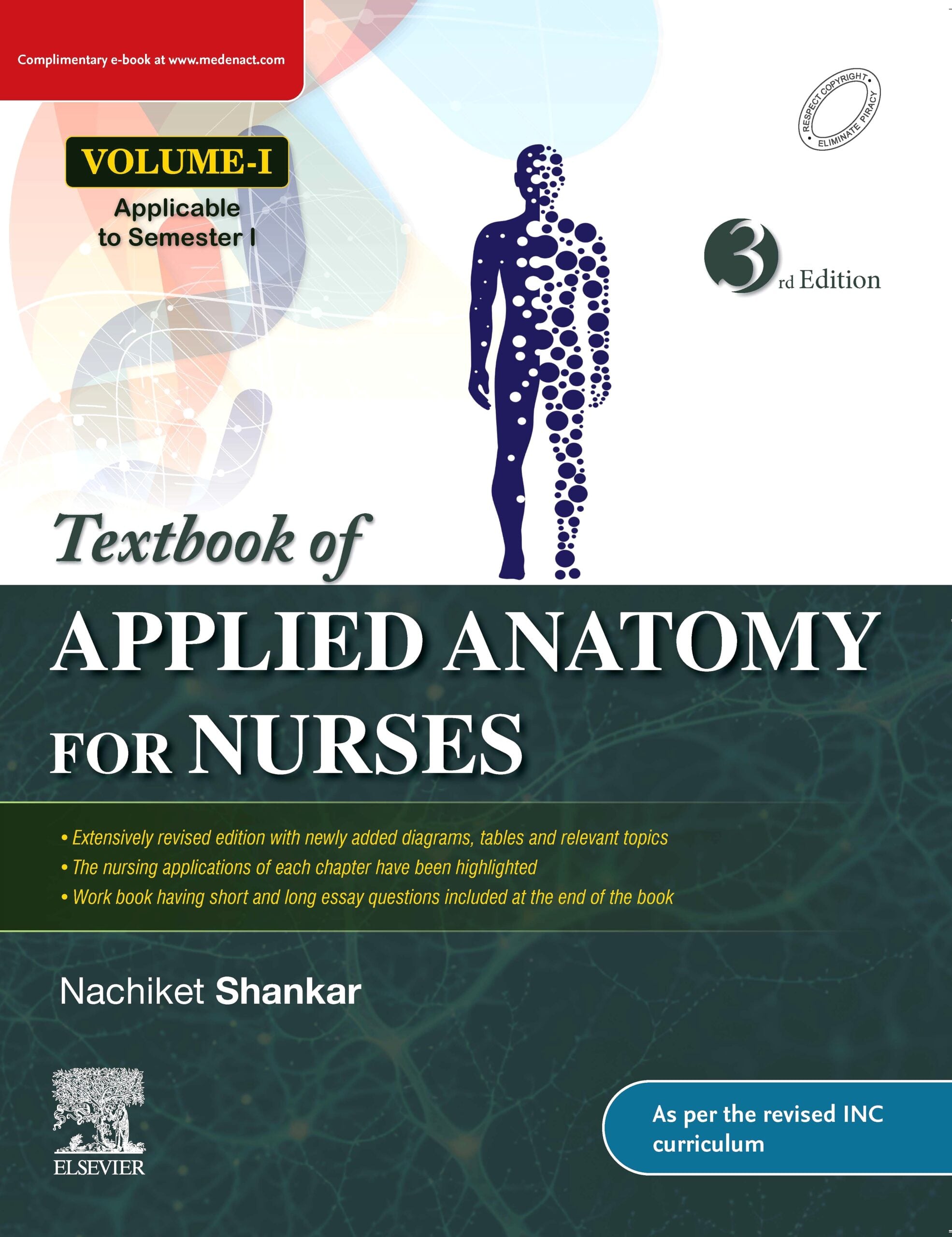 Textbook of Applied Anatomy for Nurses, 3rd Edition (EPUB)