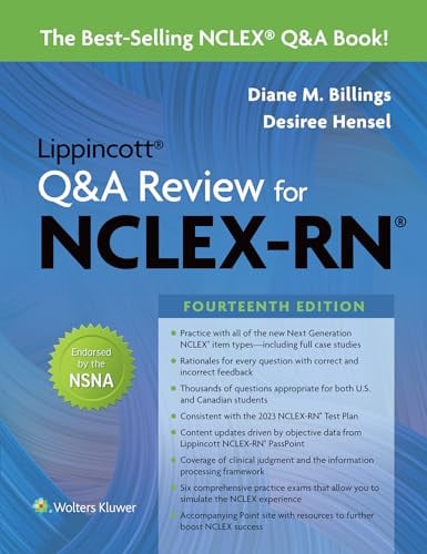 Lippincott Q&A Review for NCLEX-RN, 14th Edition, North American Edition (Scanned PDF)