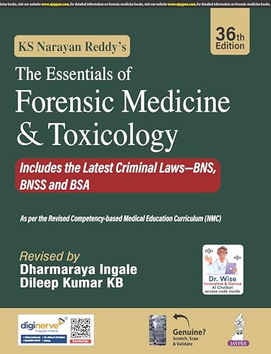 The Essentials of Forensic Medicine & Toxicology, 36th Edition (Scanned PDF)