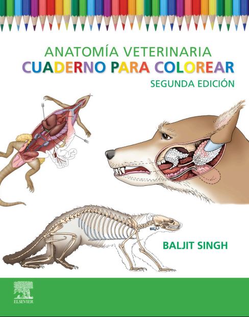 Anatomía veterinaria. Cuaderno para colorear, 2nd Edition (True PDF from Publisher)