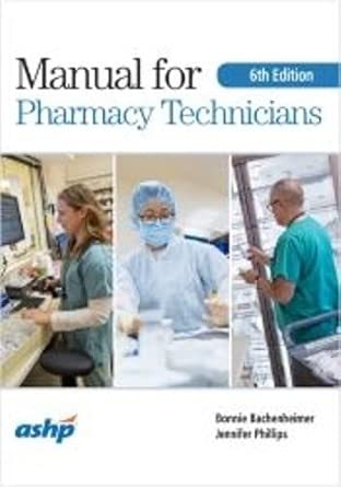 Manual for Pharmacy Technicians, 6th Edition (EPUB)