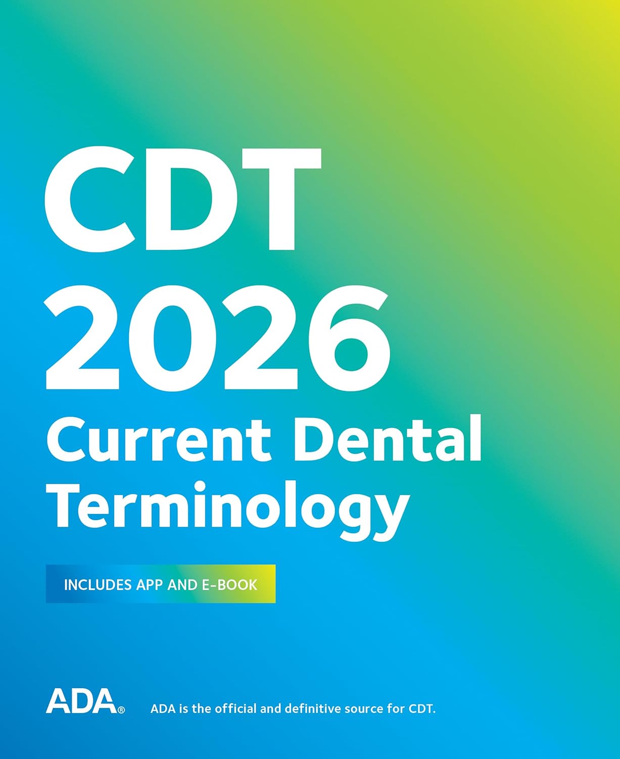 CDT 2026: Current Dental Terminology (EPUB)