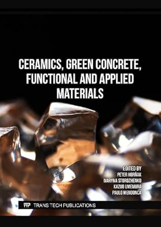 Ceramics, Green Concrete, Functional and Applied Materials (Original PDF from Publisher)