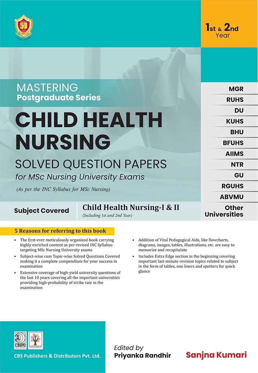 Child Health Nursing: Solved Question Papers (Original PDF from Publisher)