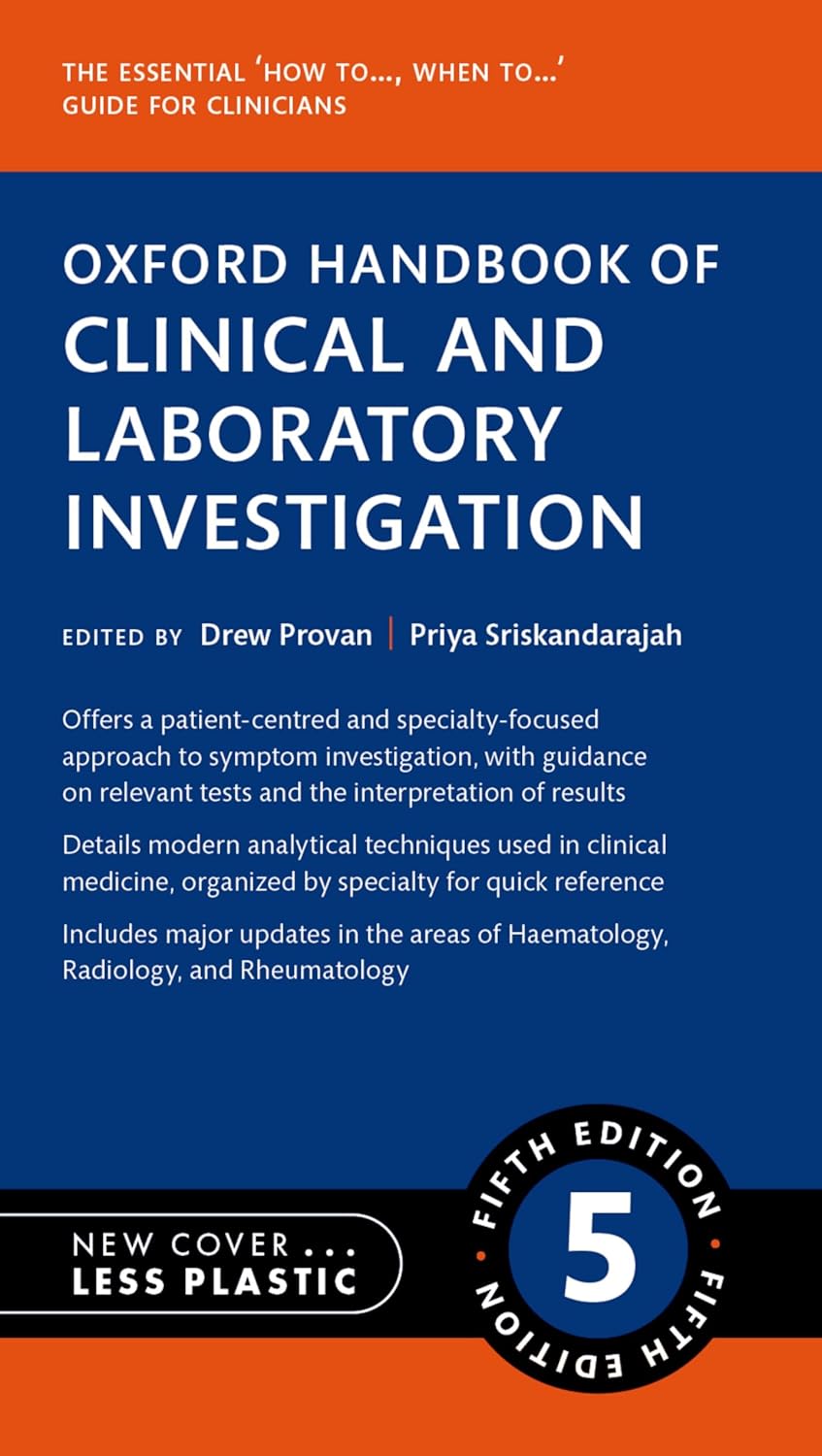 Oxford Handbook of Clinical and Laboratory Investigation (Oxford Medical Handbooks Series), 5th Edition (EPUB)
