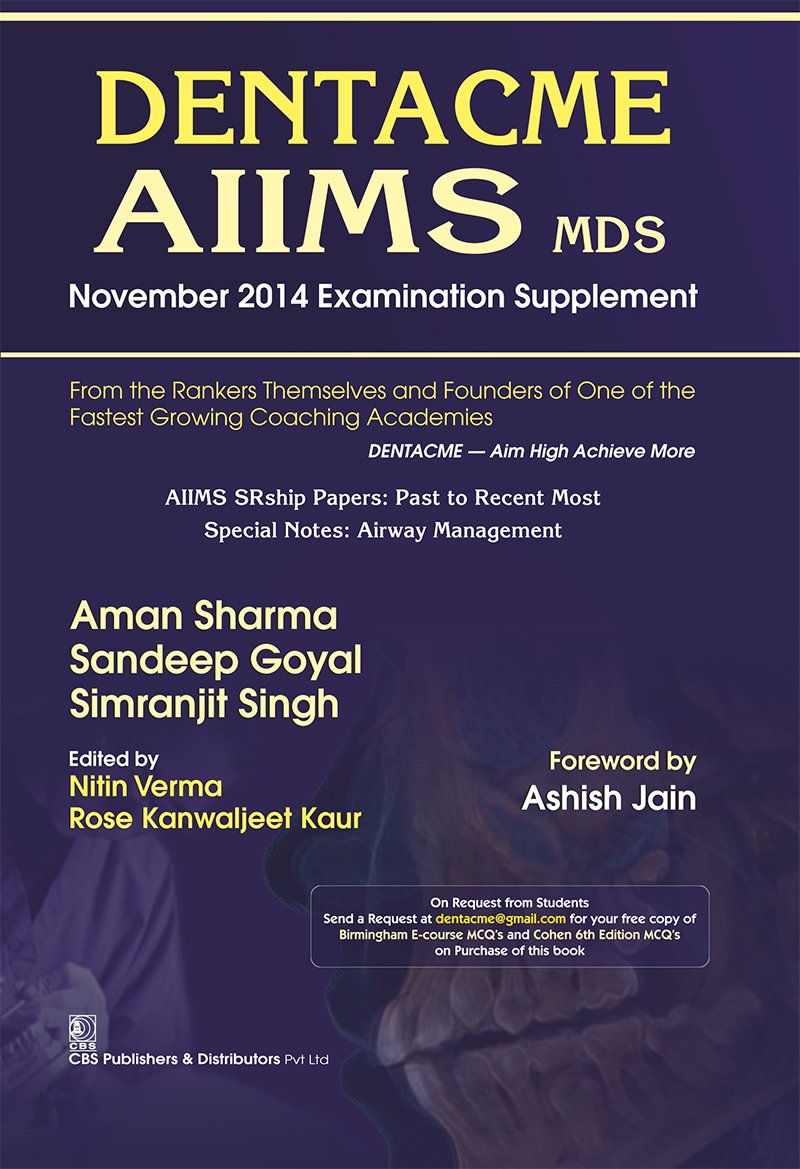 DENTACME 2014 AIIMS MDS SUPPLEMENT (EPUB)